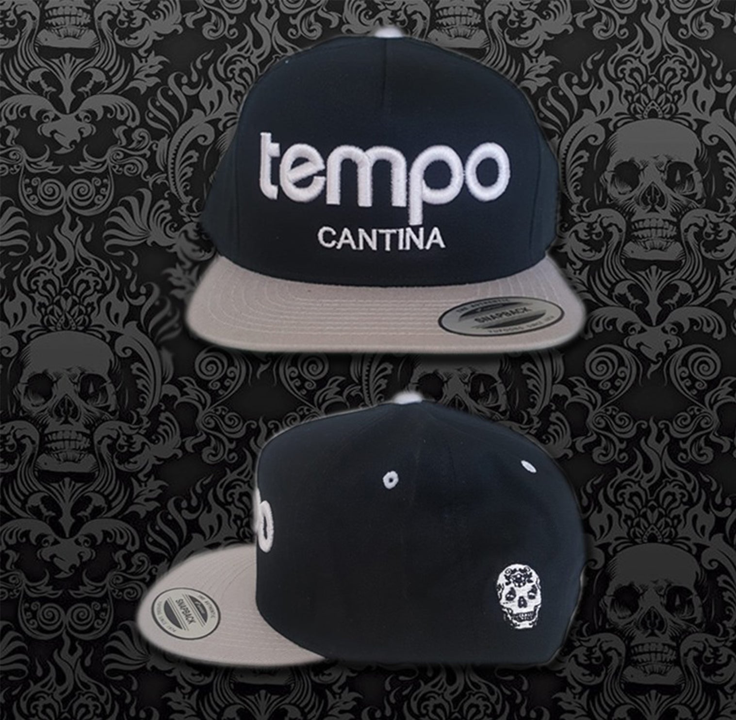 Black and Grey Tempo Hat