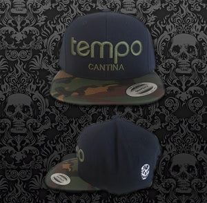 Black with Camo Tempo Hat